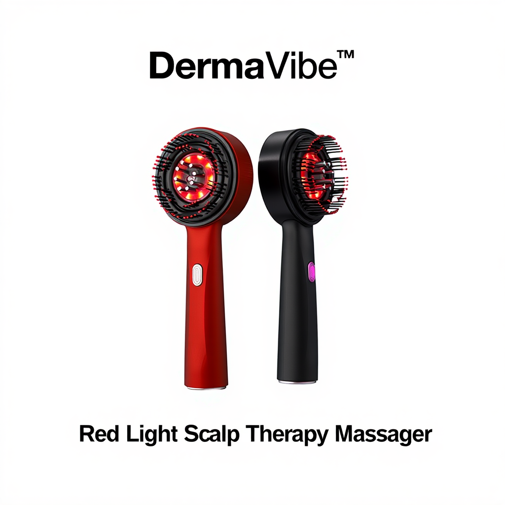 DermaVibe™ Red Light Scalp Therapy Massager
